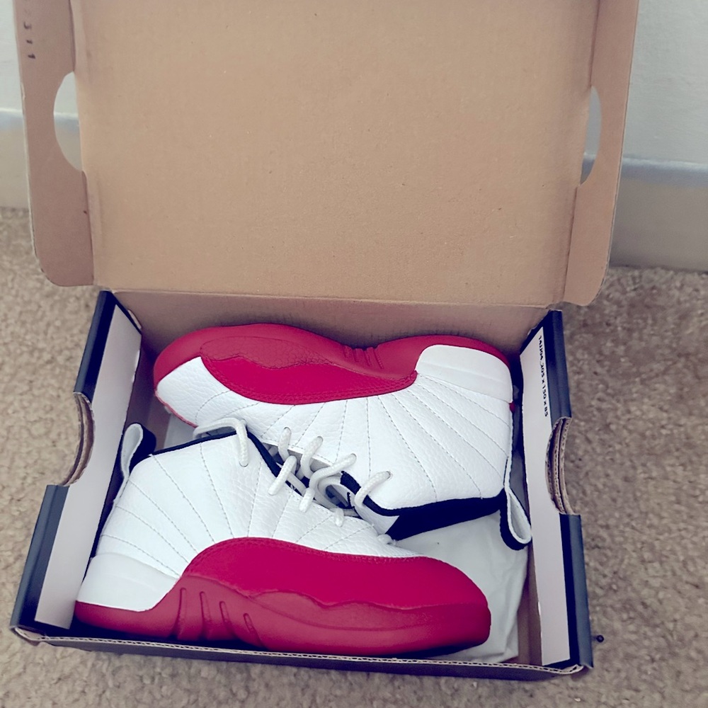 Toddler Cherry Jordan 12s! Size 9c!